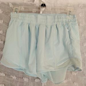 Lululemon Hotty Hot Shorts. Light Blue